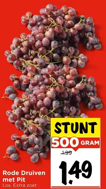 Vomar Voordeelmarkt Rode Druiven met Pit aanbieding