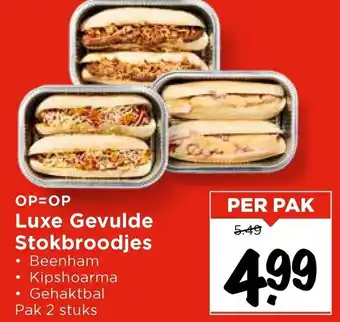 Vomar Voordeelmarkt Luxe Gevulde Stokbroodjes aanbieding