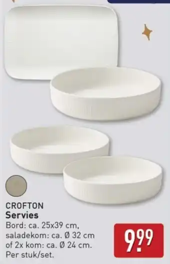 ALDI Crofton Servies aanbieding