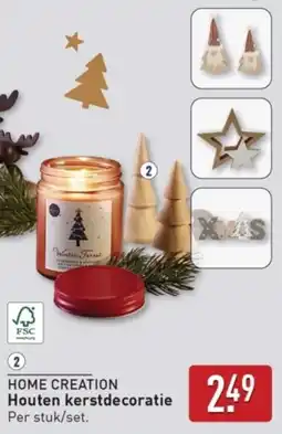 ALDI Home Creation Houten kerstdecoratie aanbieding