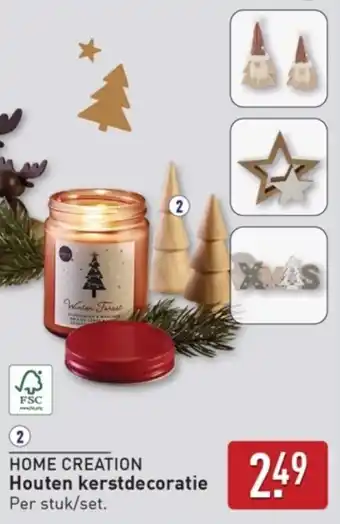 ALDI Home Creation Houten kerstdecoratie aanbieding