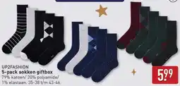 ALDI Up2fashion Sokken Giftbox aanbieding