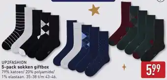 ALDI Up2fashion Sokken Giftbox aanbieding