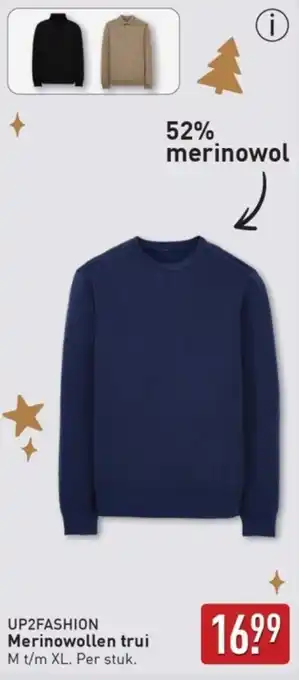 ALDI Up2fashion Merinowollen Trui aanbieding