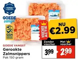 Vomar Voordeelmarkt Gerookte Zalmsnippers aanbieding