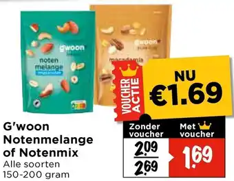 Vomar Voordeelmarkt G'woon Notenmelange of Notenmix aanbieding
