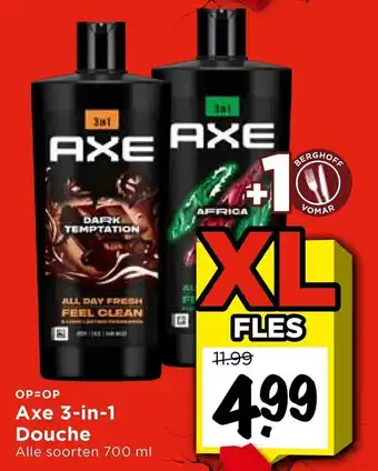 Vomar Voordeelmarkt Axe 3-in-1 Douche aanbieding