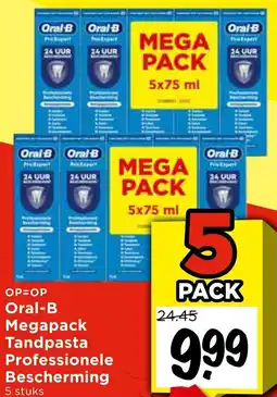 Vomar Voordeelmarkt Oral-B Megapack Tandpasta Professionele Bescherming aanbieding