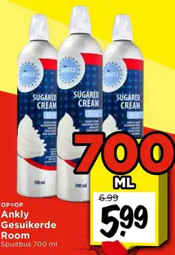 Vomar Voordeelmarkt Ankly Gesuikerde Room aanbieding