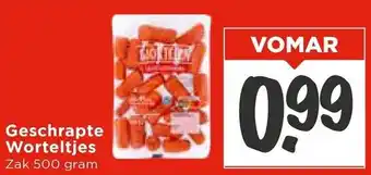 Vomar Voordeelmarkt Geschrapte Worteltjes aanbieding