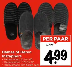 Vomar Voordeelmarkt Dames of Heren Instappers aanbieding