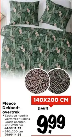 Vomar Voordeelmarkt Fleece Dekbedovertrek aanbieding