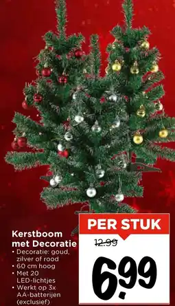Vomar Voordeelmarkt Kerstboom met Decoratie aanbieding