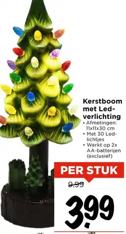 Vomar Voordeelmarkt Kerstboom met Led-verlichting aanbieding