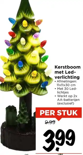 Vomar Voordeelmarkt Kerstboom met Led-verlichting aanbieding