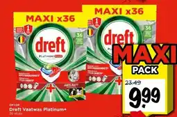 Vomar Voordeelmarkt Dreft Vaatwas Platinum+ aanbieding
