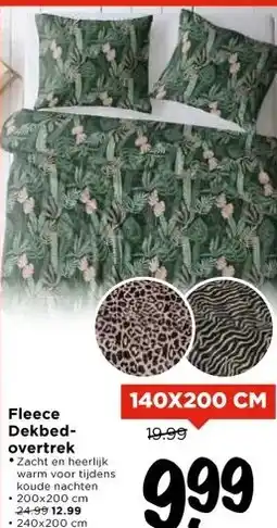Vomar Voordeelmarkt Fleece Dekbed- overtrek aanbieding
