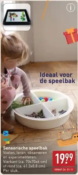 ALDI Sensorische speelbak aanbieding