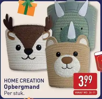 ALDI HOME CREATION Opbergmand aanbieding