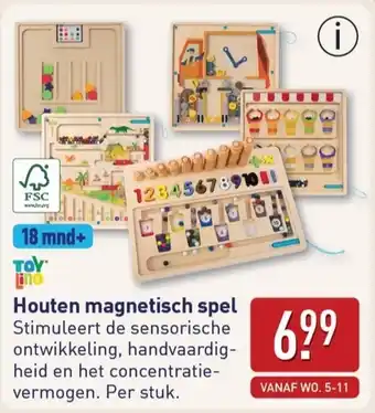 ALDI Houten magnetisch spel aanbieding