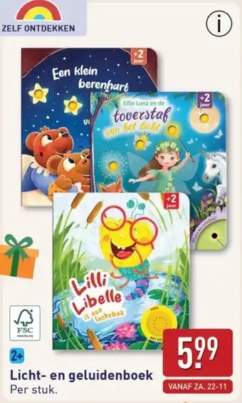 ALDI Licht en geluidenboek aanbieding