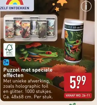 ALDI Puzzel met speciale effecten aanbieding