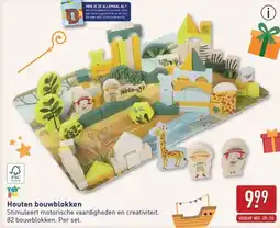ALDI Houten bouwblokken aanbieding