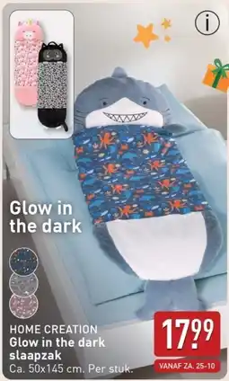 ALDI Home Creation Glow in the dark slaapzak aanbieding