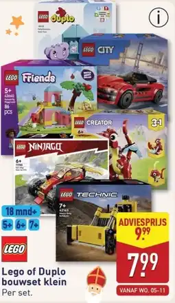 ALDI Lego of Duplo bouwset klein aanbieding