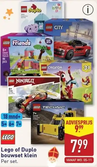 ALDI Lego of Duplo bouwset klein aanbieding