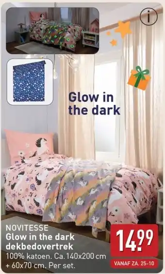 ALDI Novitesse Glow in the dark dekbedovertrek aanbieding