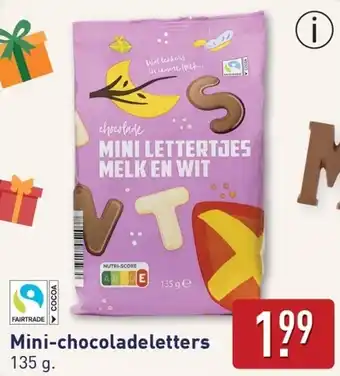 ALDI Mini-chocoladeletters aanbieding