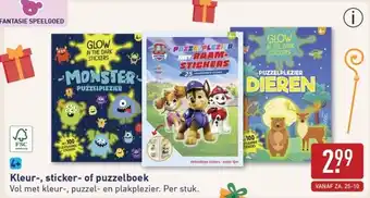ALDI Kleur, sticker of puzzelboek aanbieding