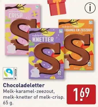 ALDI Chocoladeletter aanbieding