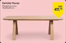 Leen Bakker Eettafel Mandy aanbieding