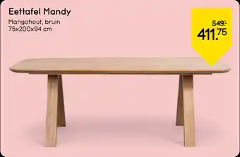 Leen Bakker Eettafel Mandy aanbieding