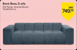 Leen Bakker Bank Beau 3-zits aanbieding