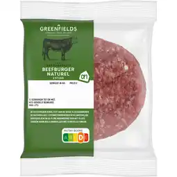 Albert Heijn AH Greenfields Beefburger naturel 2 stuks aanbieding