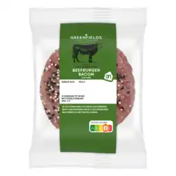 Albert Heijn AH Greenfields Beefburger bacon 2 stuks aanbieding