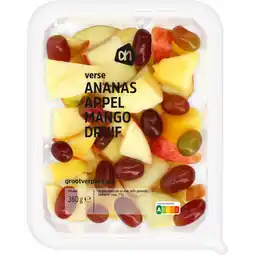 Albert Heijn AH Verse ananas, appel grootverpakking aanbieding