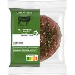 Albert Heijn AH Greenfields Beefburger jalapeno 2 stuks aanbieding