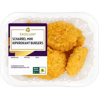 Albert Heijn AH Excellent Mini scharrel kipkrokant burgers aanbieding