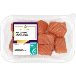 Albert Heijn AH Excellent Mini gourmet zalmblokjes aanbieding