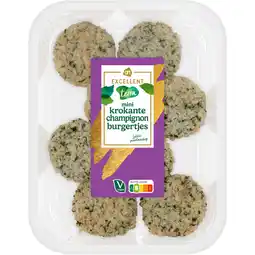 Albert Heijn AH Excellent Terra mini krokante champignonburgertjes aanbieding