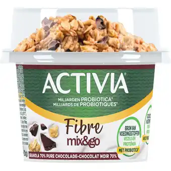 Albert Heijn Activia Mix & go granola dark chocolate aanbieding