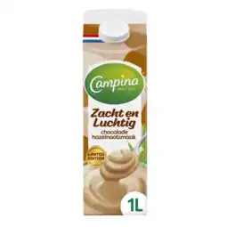 Albert Heijn Campina Zacht en luchtig chocolade hazelnoot aanbieding