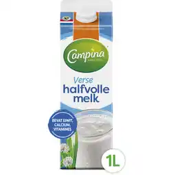 Albert Heijn Campina Halfvolle melk aanbieding