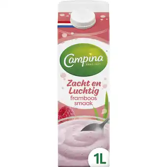 Albert Heijn Campina Zacht en luchtig framboos smaak aanbieding
