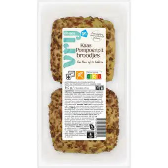 Albert Heijn AH Glutenvrij Kaas pompoenpit broodjes aanbieding