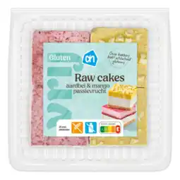 Albert Heijn AH Glutenvrij Raw cakes aardbei en passievrucht mango aanbieding